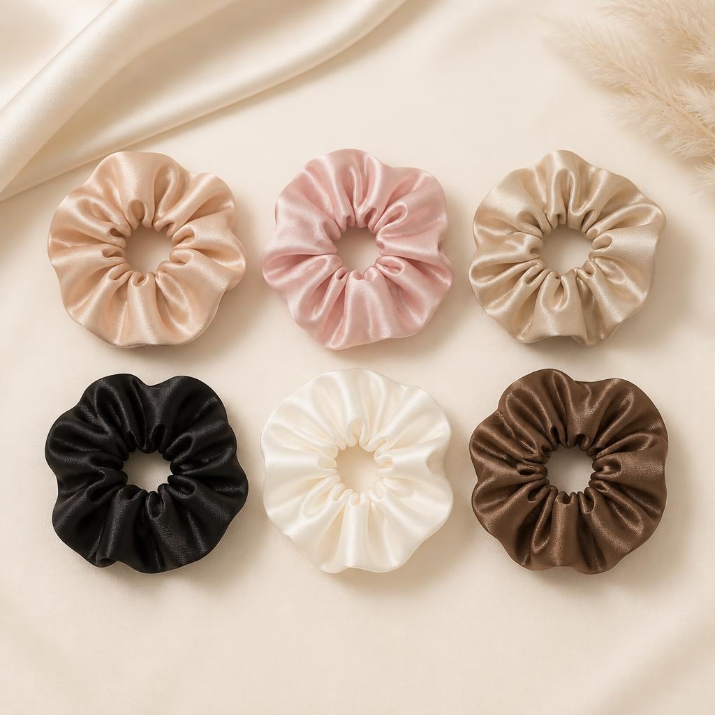 Pack 6 Scrunchies de Cetim